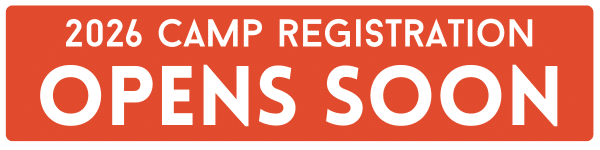 Orange banner with white text stating "2026 Camp Registration Opens Soon.