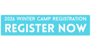 A blue banner with the text “2026 Winter Camp Registration Register Now” in white capital letters.